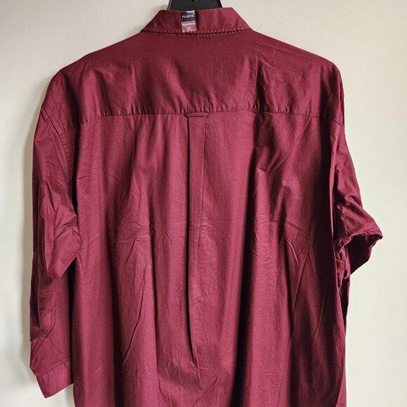 3XL Red Shirt Maroon Burgundy Jos A Bank New Oxford Button Down Traditional Fit - Picture 15 of 16